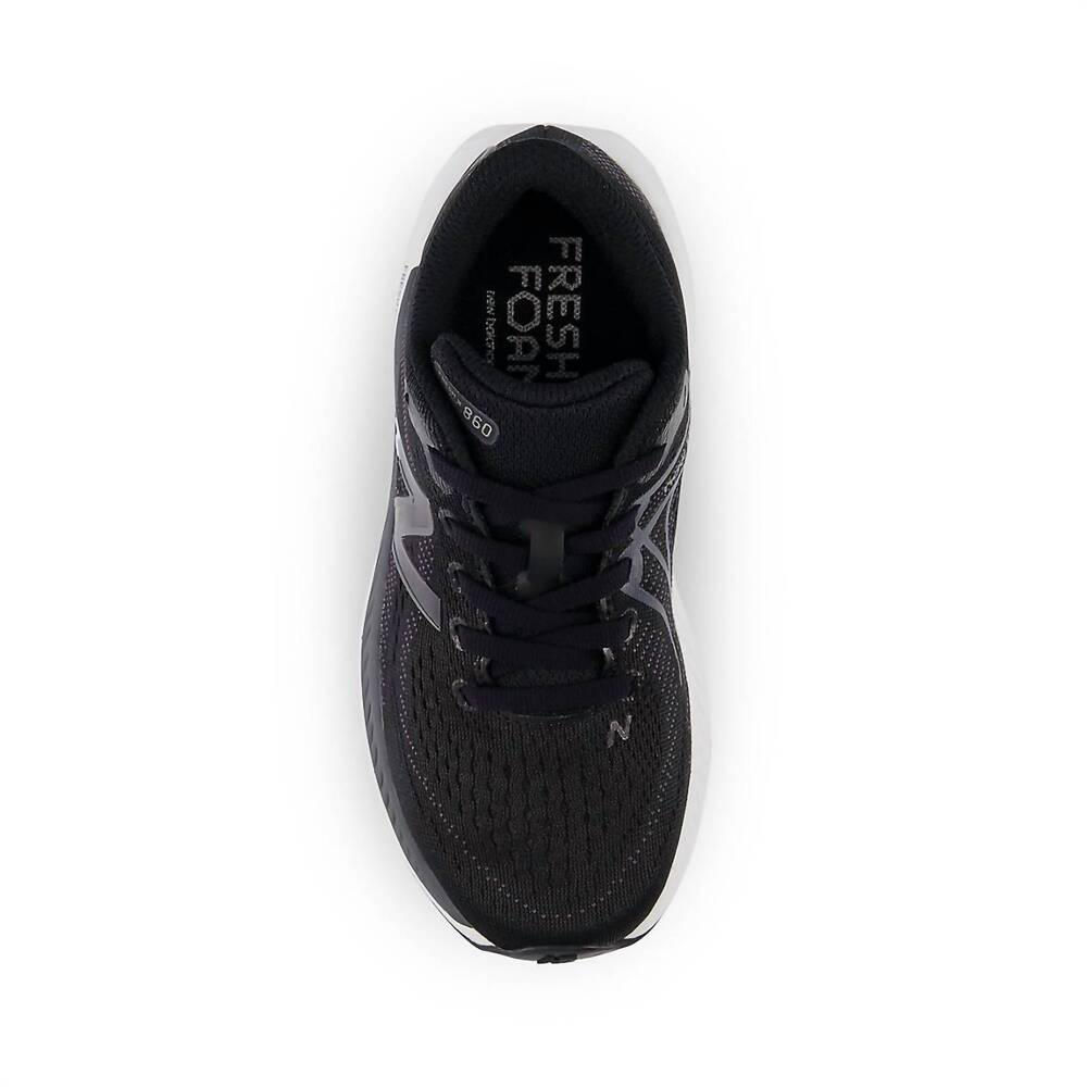 New Balance Kids' Fresh Foam Black Running Shoes 860v13 - Picture 4 of 4